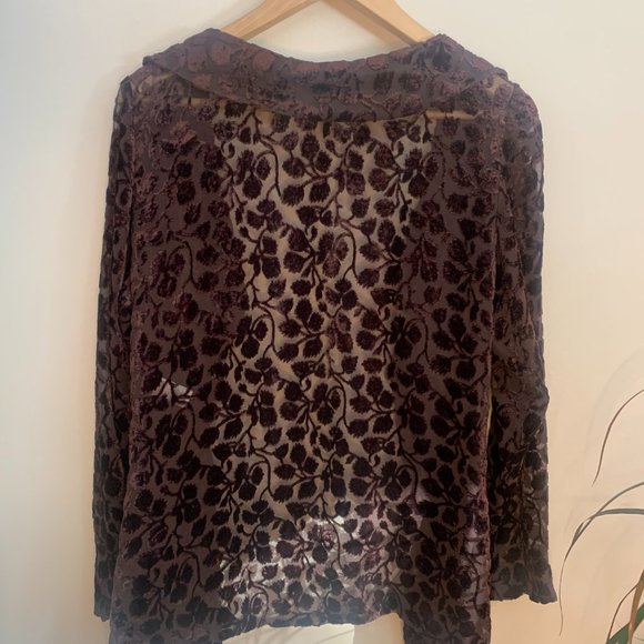 Leafy Sheer Cover Up - Picture 3 of 6